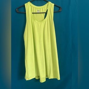 Athletic works neon green workout shirt sleeveless